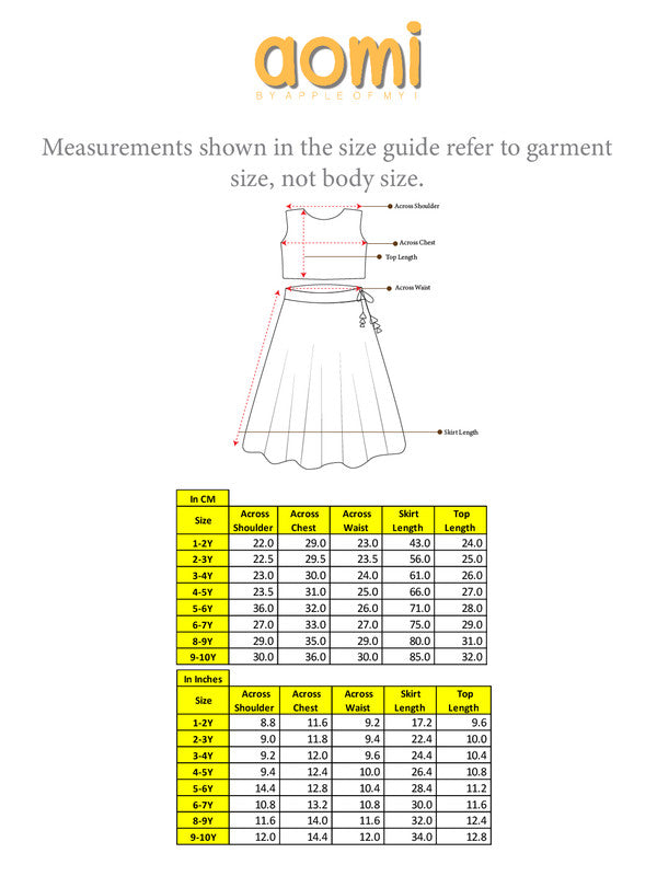 Girls Zarna Silk Ghagra Choli Set