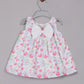 Aomi jute Sleeveless Floral & Heart Print With Gathered Waist Dress - Pink