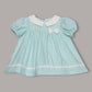 Aomi cotton blend 100% Cotton Paisley Print Peter Pan Collar With Bow Dress - Green