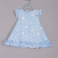 CHARMING HEART AND POLKA DOT DRESS, BLUE & PINK