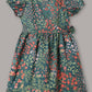 Minimaio Cotton Woven Lenten Sleeves Floral Printed Dress -  Green