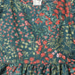 Minimaio Cotton Woven Lenten Sleeves Floral Printed Dress -  Green