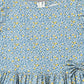 Minimaio Cotton Woven Lenten Sleeves Floral Printed Dress -  Blue