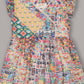 Minimaio Cotton Woven ruffle Sleeves Floral Printed Dress - Yellow