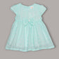 Aomi Cotton blend Cotton Eyelet Embroidered Cap Sleeve With Bow Detail & Cotton Lining Dress - Green