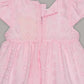 Aomi Cotton blend Cotton Eyelet Embroidered Cap Sleeve With Bow Detail & Cotton Lining Dress - Pink