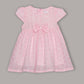Aomi Cotton blend Cotton Eyelet Embroidered Cap Sleeve With Bow Detail & Cotton Lining Dress - Pink