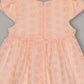Aomi Cotton blend Cotton Eyelet Embroidered Cap Sleeve With Bow Detail & Cotton Lining Dress - Orange