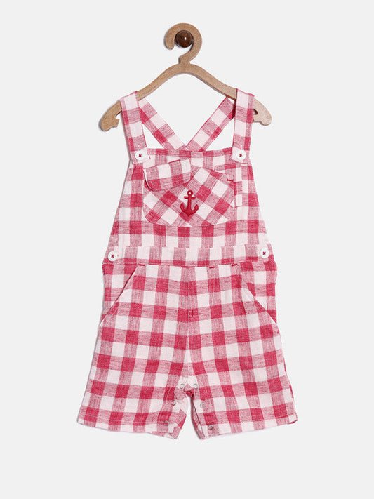 Infant Yarn Dyed Checked Dungaree