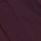 aomi Knit Mandarin Collar Shirt, Maroon