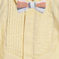 Infant Boys Yellow Pintuck Full Sleeved Shirts with Bow
