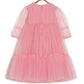 Tulle Fancy Girls Party Dress With Flower Accessories