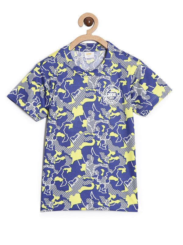 Boys Forest Pattern Dry fit Tshirt