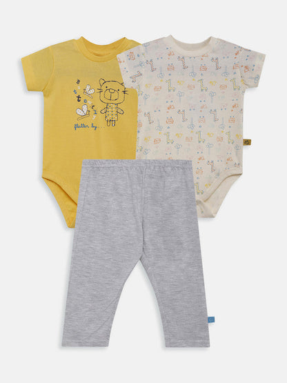 Infant Bodysuit and Leggings Pack of 3